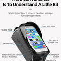 ROCKBROS Bicycle Bag Waterproof Touch Screen Cycling Bag Top Front Tube Frame MTB Road Bike Bag 6.5 Phone Case Bike Accessories