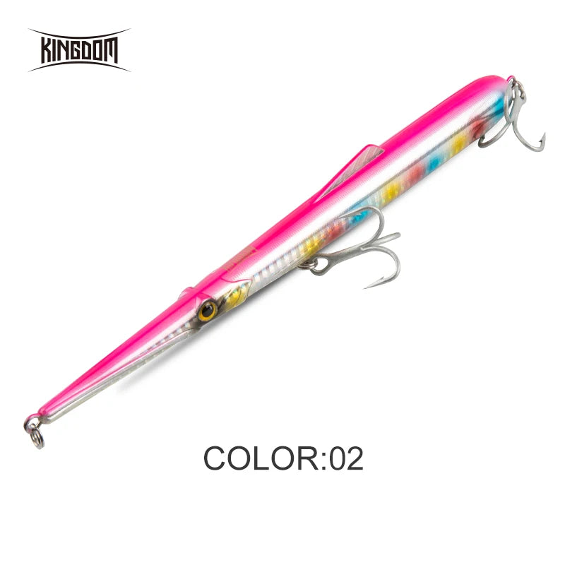 Kingdom Sinking Floating Fishing Lures Pencil Hard Wobblers Artificial Baits 11g 13g 30g 40g Saltwater Sea Fishing Lure For Bass