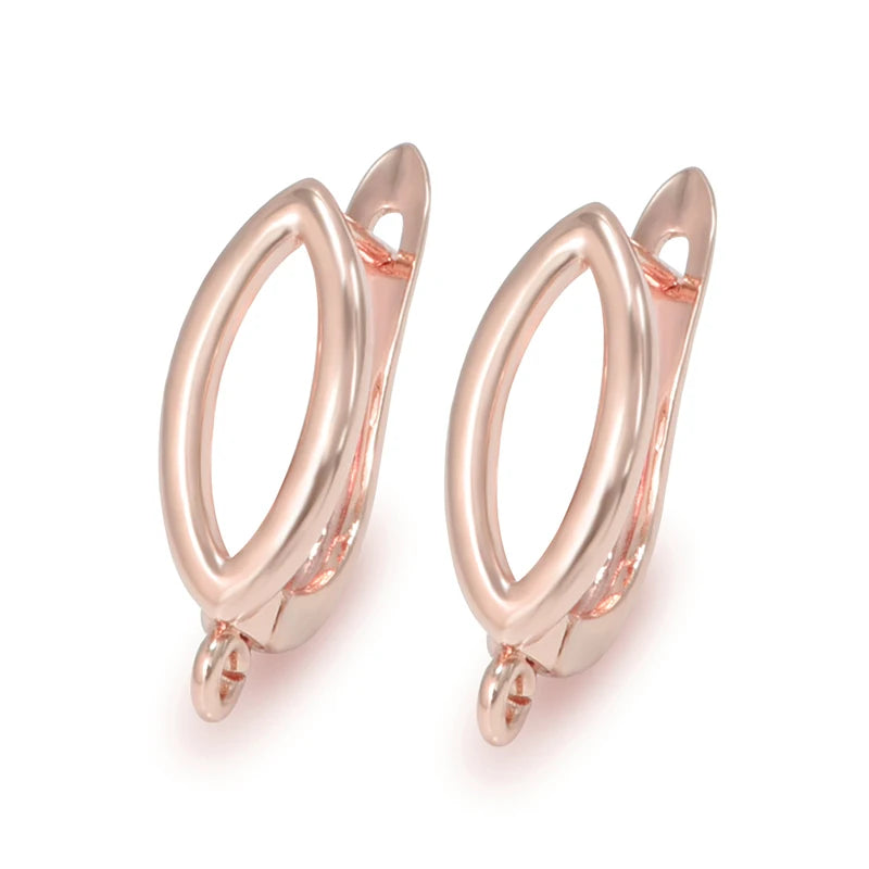 1 Pair Gold Plated  Earring Hooks Components Accessories Supplies For Woman DIY  Handmade Making Findings Jewelry  Wholesale