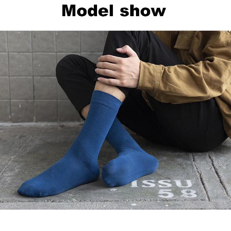 5/10Pairs Spring Autumn Men's Socks Size 38-45 Long | SAMAG