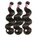 Vanlov Brazilian Body Wave Hair Bundles Human Hair Weave Bundles Natural Black/Jet Black 1/3/4 Piece 8-30” Remy Hair Extensions