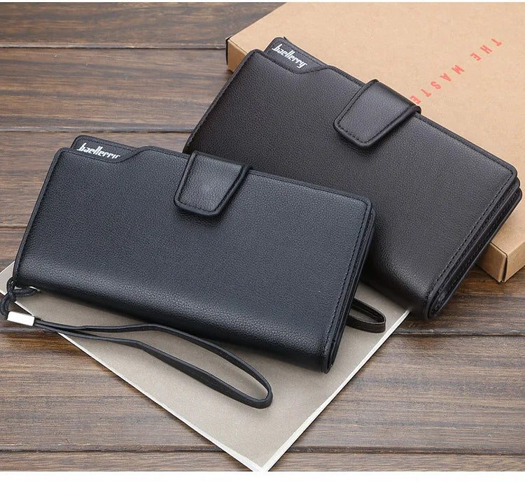 New Card Holder Men Wallets Business Long Design Quality Fashion Casual Men Purse Zipper Multi-function Wallets