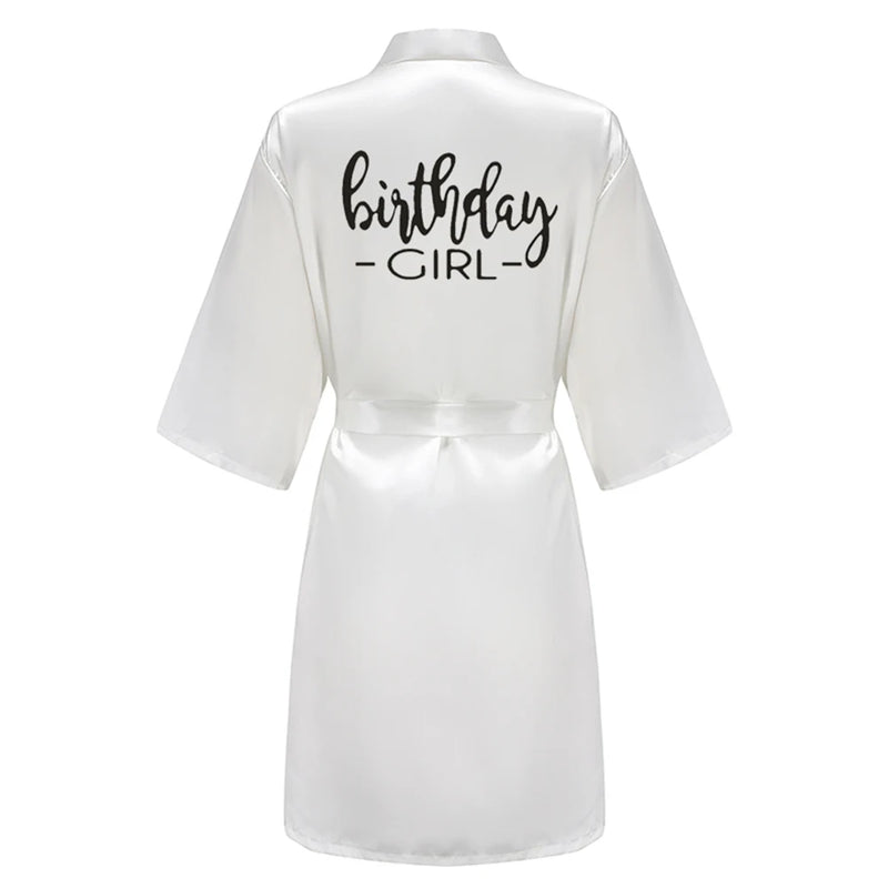 Birthday Party Girl & Entourage Satin Printing Women | SAMAG