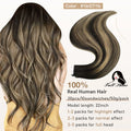 Full Shine Tape In Hair Extensions Human Hair 100% Remy Natural Human Hair Seamless Skin Weft Seamless Color Glue For Women
