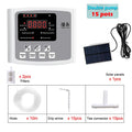 Garden Drip Irrigation Device Double Pump Controller Timer System, Solar Energy Intelligent Automatic Watering Device for Plants