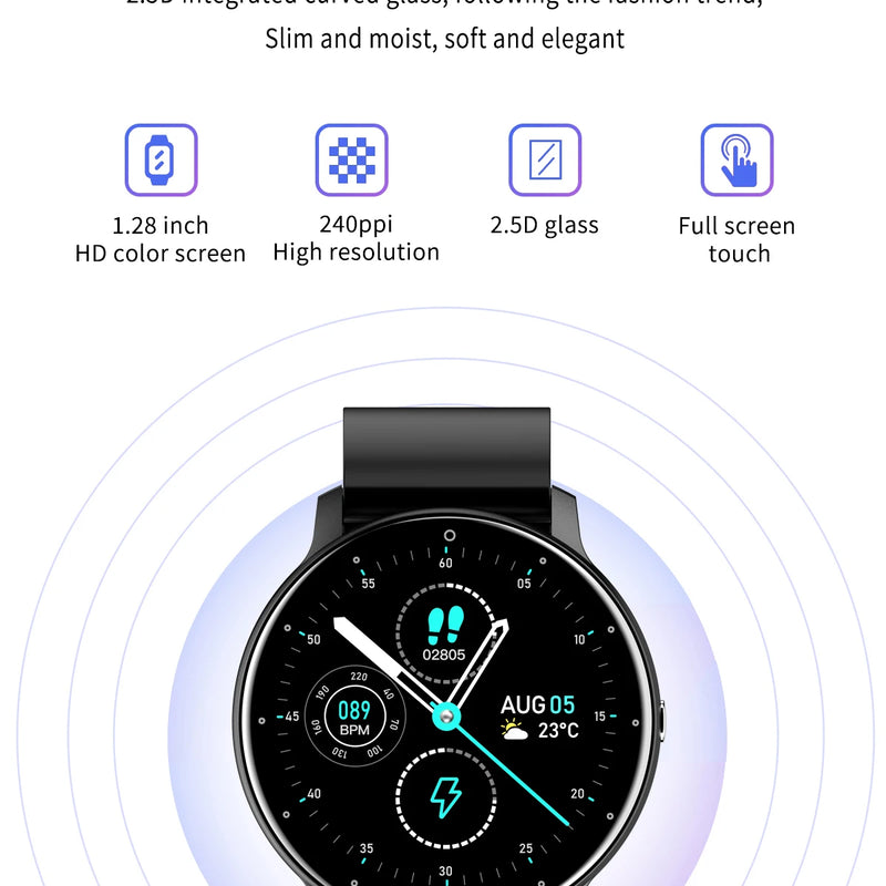 LIGE 2026 Smart Watch Women Men Ladies Gift Sport Fitness Men Watches Heart Rate Monitor Waterproof Smartwatch For Android IOS