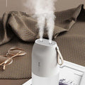 300ml Dual Sprayer Air Humidifier 2000mAh USB Rechargeable Battery Wireless Aroma Mist Maker Fogger Diffuser Light Umidificador