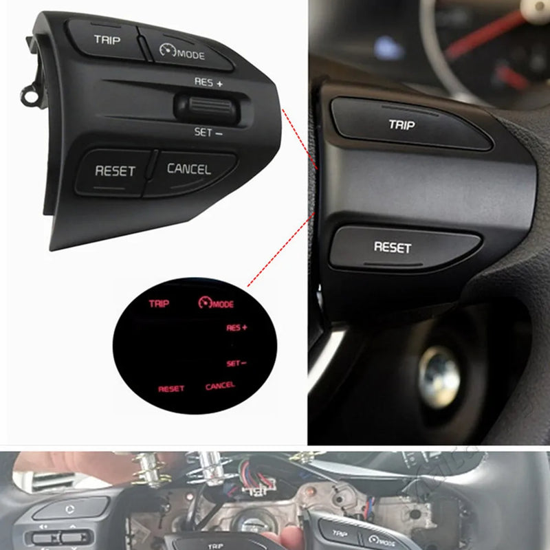 Steering Wheel Button For KIA K2 RIO 2017 2018 2019 2020 2021 RIO X LINE Buttons Bluetooth Phone Cruise Control Volume .