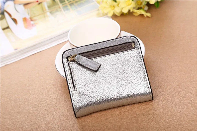 Fashion Split Leather Women Wallets Mini Purse Lady Small Leather Wallet with Coin Pocket