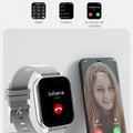 Smart watch with full touch screen, call, message reminder, music control and other functions, compatible with iPhone/android mo