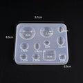 SNASAN Cute Beads Cube Triangle Silicone Mold For Jewelry Earrings Pendant Making Resin UV Epoxy Resin Molds Crafts DIY Tool