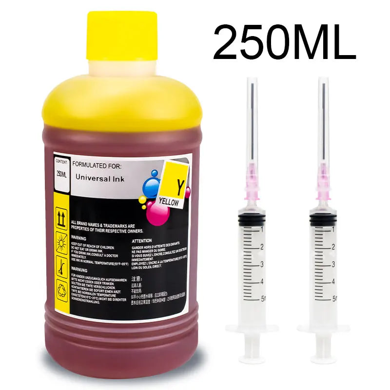 Universal Printer Ink Dye Refill Kit For Canon HP Epson 301 302 304 305 Cartridge deskjet Ecotank compatible inks