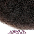 Sleek Remy Afro Kinky Curly Bulk Hair For Braiding QVR Peruvian Virgin Human Hair Bulk For Locs Natural Brown Color Braids Hair