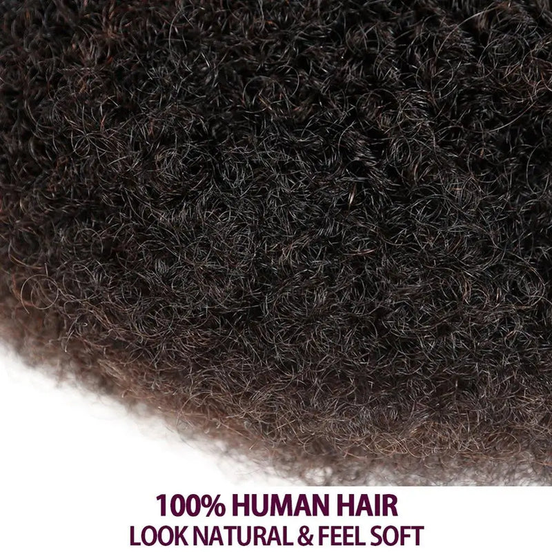 Sleek Remy Afro Kinky Curly Bulk Hair For Braiding QVR Peruvian Virgin Human Hair Bulk For Locs Natural Brown Color Braids Hair