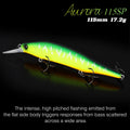 TSURINOYA 115mm 17.2g Suspending Minnow Fishing Lure - View 4 | SAMAG