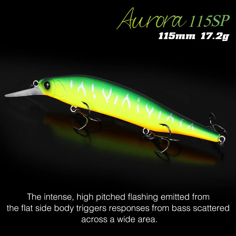 TSURINOYA 115mm 17.2g Suspending Minnow Fishing Lure - View 4 | SAMAG