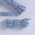 1pair Round Shoelaces Polyester Solid Classic For Yezy Sports Boot Bold Shoeslace Sneaker Shoe Laces Shoes Strings