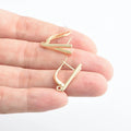 1 Pair Gold Plated  Earring Hooks Components Accessories Supplies For Woman DIY  Handmade Making Findings Jewelry  Wholesale