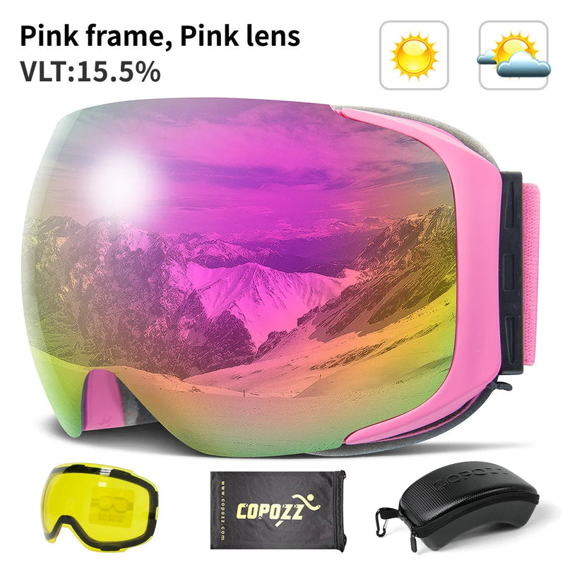COPOZZ Magnetic Ski Goggles with 2s Quick - Change Lens - View 9 | SAMAG