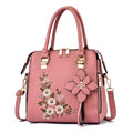Yogodlns Luxury Embroidery Handbag For Women PU Leather Tassel Crossbody Bag Designer Handle Bag Brand Female Shoudler Bag bolso
