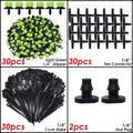KESLA Garden Drip Irrigation Kit for 4/7mm 1/4'' Hose Automatic Watering Sprinkler Dripper Tee Connector Misting Cooling System
