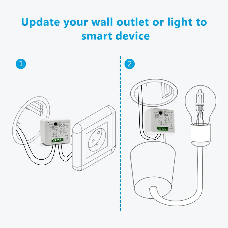 LoraTap Mini DIY Module Wifi Light Switch Wireless APP Remote Control Switch 220V Smart Home Electrical Switches