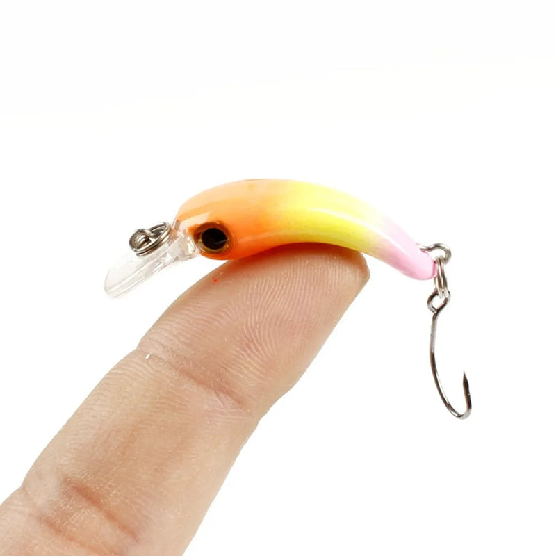Mini Minnow Wobblers Triangle Hooks Fish Popper Bass | SAMAG
