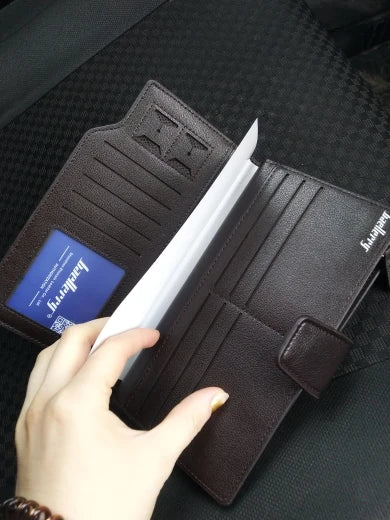 New Card Holder Men Wallets Business Long Design Quality Fashion Casual Men Purse Zipper Multi-function Wallets