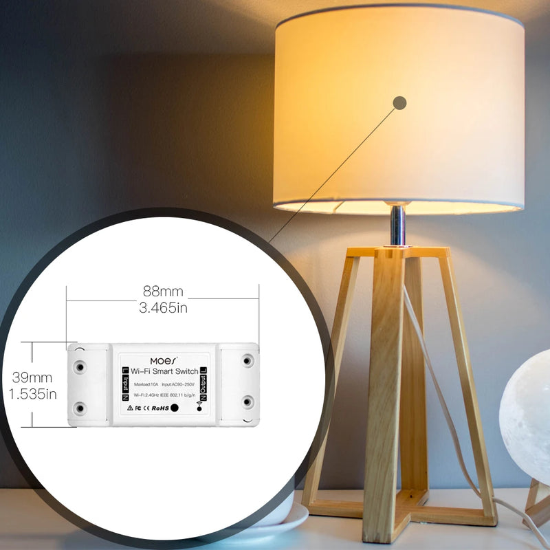 DIY Bluetooth Smart Light Switch Universal Breaker Timer Wireless Remote Control Works with Alexa Google Home Smart Home