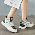 Leather women's shoes 2021 autumn new version of high-top small white shoes women's sports casual shoes