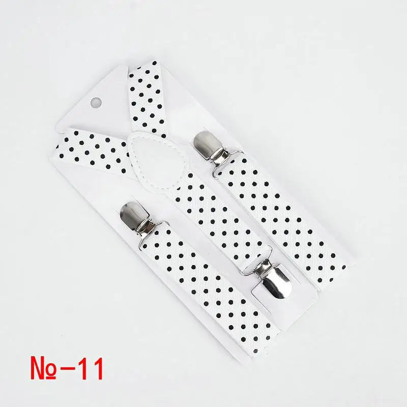 Fashion Polka Dot Colorful Children Belt Baby Boys Girls Suspenders Clip - on Y - Shape Braces Elastic - Visuel 17 | SAMAG