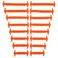 16pcs/lot Silicone Shoelaces No Tie Shoelaces 12 Colors Elastic Lace Shoelace Creative Lazy Silicone Laces Rubber Lace
