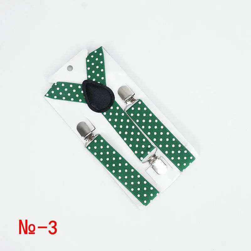 Fashion Polka Dot Colorful Children Belt Baby Boys Girls Suspenders Clip - on Y - Shape Braces Elastic - Visuel 15 | SAMAG
