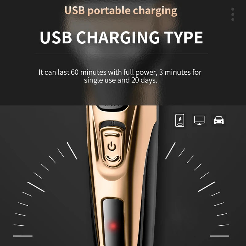 KEMEI 3IN1 GROOMING KIT ELECTRIC SHAVER FOR MEN BEARD HAIR TRIMMER BODY NOSE EAR SHAVING MACHINE FACE RAZOR RECHARGEABLE