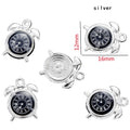 10 pcs Enamel charms antique bronze metal watch pendants fit diy necklace bracelet charms for Jewelry making W80