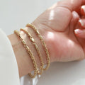 Vnox Charming Flash Twisted Rope Chain Bracelets for Women Lady, Stainless Steel Wrist Jewelry Length - Visuel 5 | SAMAG