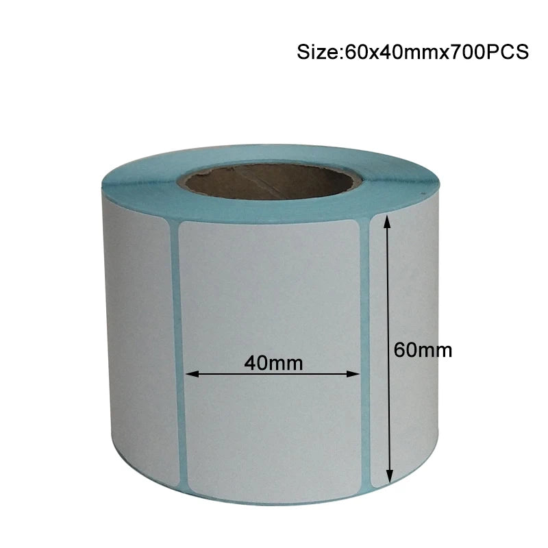 20x10mm Shipping Labels- 700 barcode sticker Per Roll Strongest & THICKEST - Thermal Postage BPA Free, Supermarket Blank Sticker