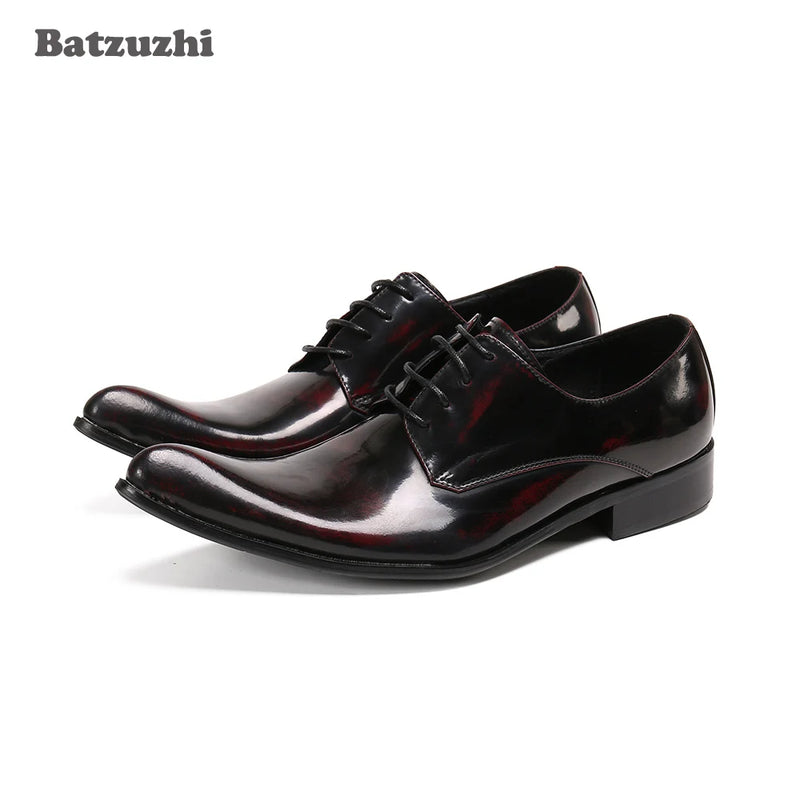 Batzuzhi Genuine Leather Dress Shoes Men for Business, Party and Wedding New Arrival Men's Shoes Zapatos Hombre