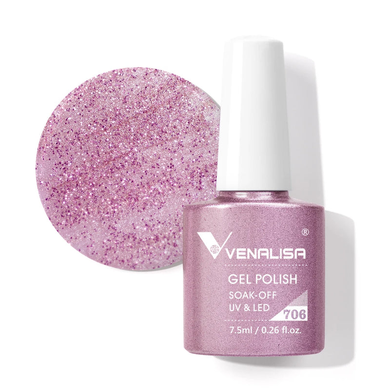 VENALISA Non Cleansing Topcoat Nail Art 7.5ml Soak off Base Coat Foundation No Wipe Top Coat Nail Gel Funny Bunny Gel Varnish