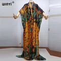 2022 beach cover ups for women Print Bohemia Hijab Loose Elegant Muslim Abaya dress new Broder Riche Sexy Lady Party maxi beach
