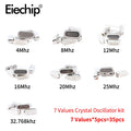 35pcs/Lot Crystal Oscillator Electronic Kit, HC-49S 7 kind DIP Quartz Oscillator 32.768Khz 4Mhz 8Mhz 12Mhz 16Mhz 20Mhz 25Mhz