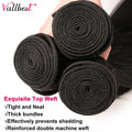 Vallbest Loose Wave Bundles With Closure Human Hair 3 Bundles With Lace Closure Brazilian Hair Weave Bundles Remy Hair Extension