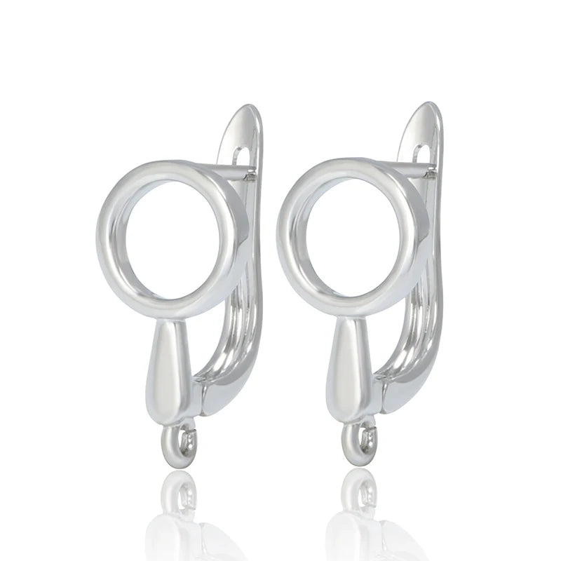 1 Pair Gold Plated  Earring Hooks Components Accessories Supplies For Woman DIY  Handmade Making Findings Jewelry  Wholesale