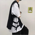 2021 New Vest Mens Fashion Tooling Vest Men Streetwear Cargo Vest Hip Hop Sleeveless Jacket  Outdoors Tactical Coat