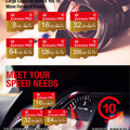 Memory Card High Endurance Video Monitoring TF Card 256GB 128GB 64GB 32GB Mini SD Card MAX Up to 100MB/s Flash Card for Mobile