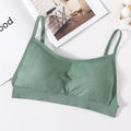 Women's Crop Top Ribbed Tube Top U-Back Comfort Bra Streetwear Camis Sexy Lingerie Seamless Underwear Sports Tank Bralette M-XL
