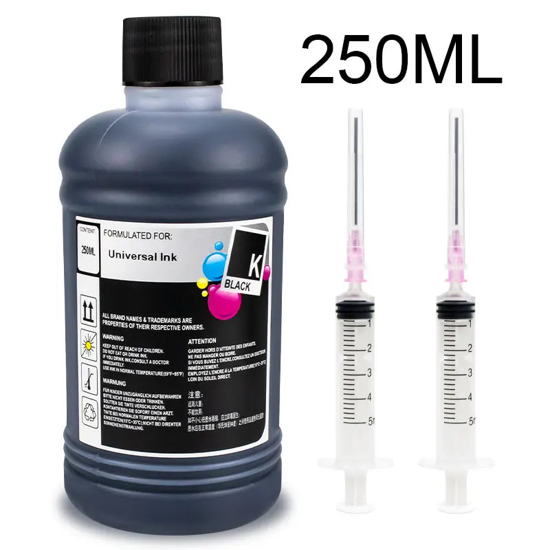 Universal Printer Ink Dye Refill Kit For Canon HP Epson 301 302 304 305 Cartridge deskjet Ecotank compatible inks