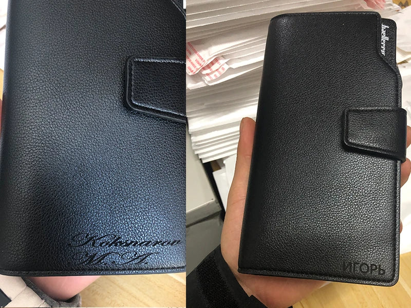 New Card Holder Men Wallets Business Long Design Quality Fashion Casual Men Purse Zipper Multi-function Wallets