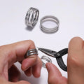 1Pcs 19mm Jump Ring Stainless Steel Opener Closing Tools Finger Rings For Jewelry Making Round Circle Bead Pliers Accessories