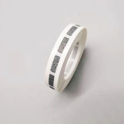 5x15mm Manual SCRATCH OFF STICKER LABEL Grey Zebra - stripe | SAMAG